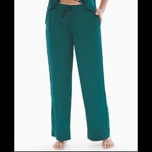 NWT Satin Sleep Pants Deep Teal